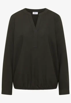 Bluse in Unifarbe