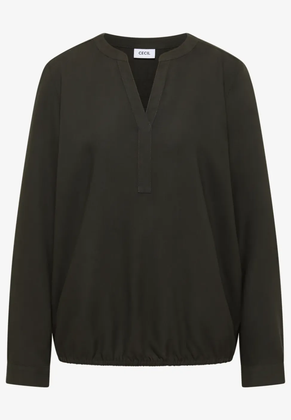 Bluse in Unifarbe