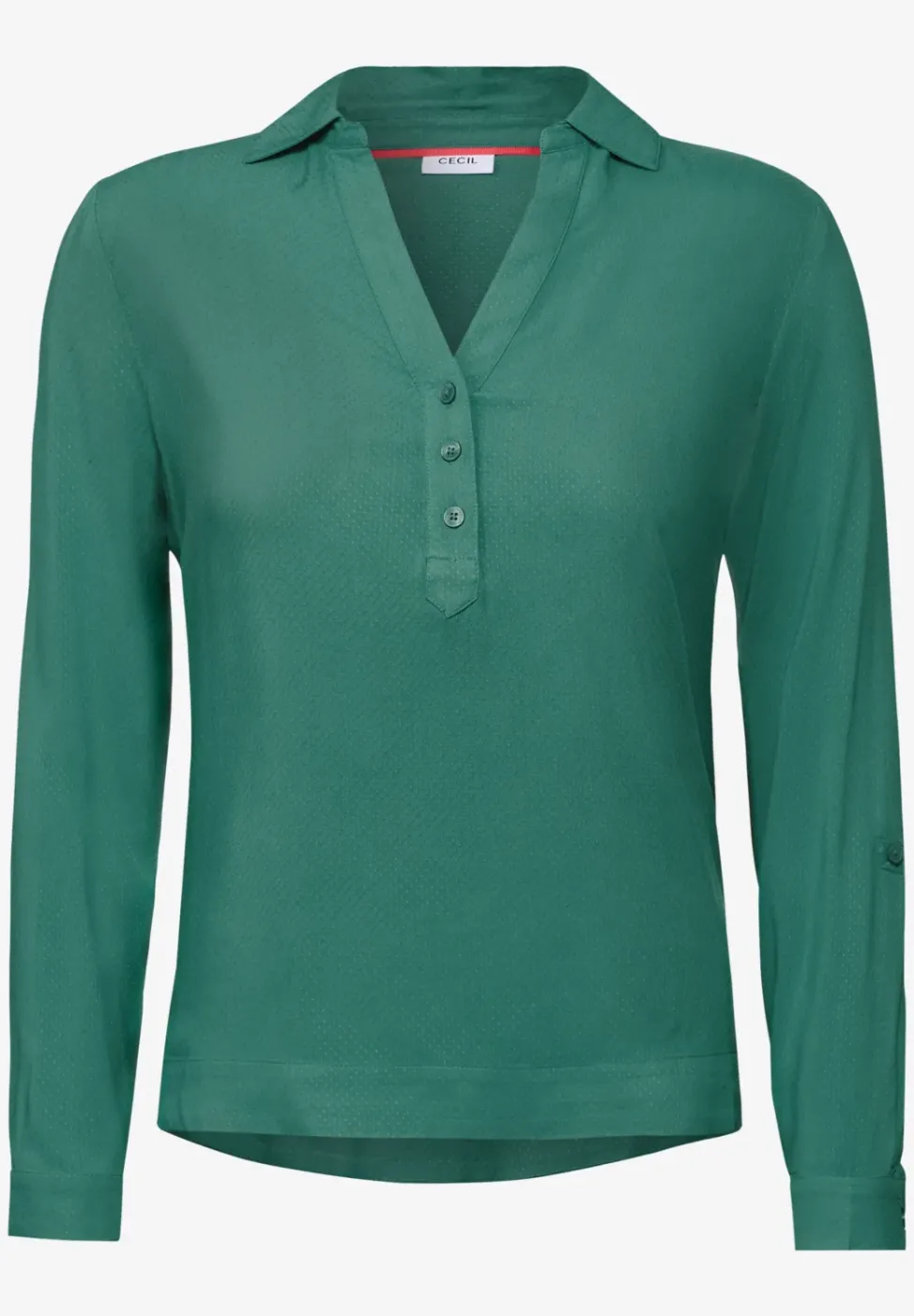 Bluse in Unifarbe