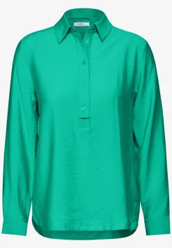 Bluse in Unifarbe