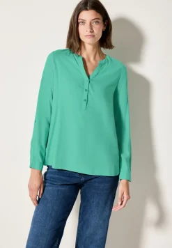 Bluse in Unifarbe
