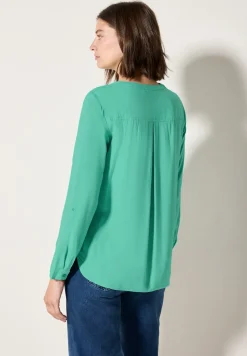 Bluse in Unifarbe