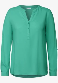 Bluse in Unifarbe