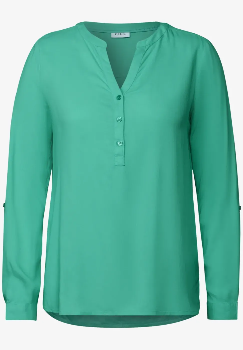 Bluse in Unifarbe