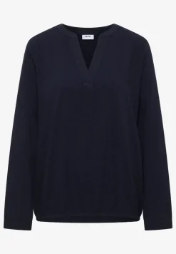 Bluse in Unifarbe