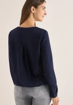 Bluse in Unifarbe