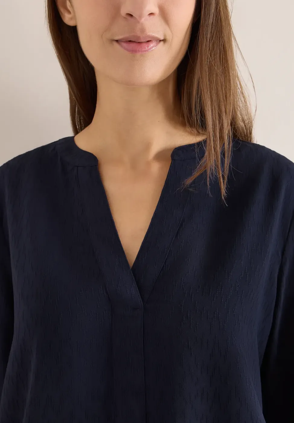 Bluse in Unifarbe