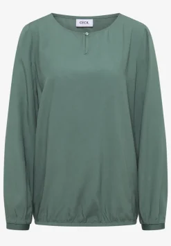 Bluse in Unifarbe