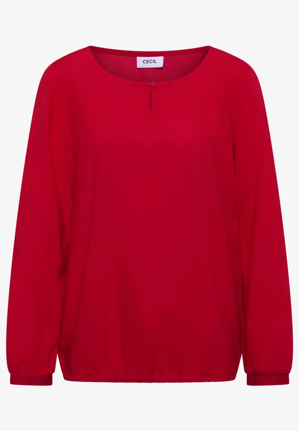 Bluse in Unifarbe