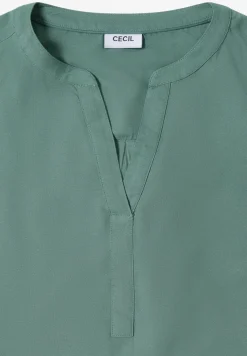 Bluse in Unifarbe
