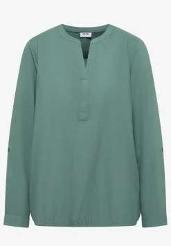 Bluse in Unifarbe