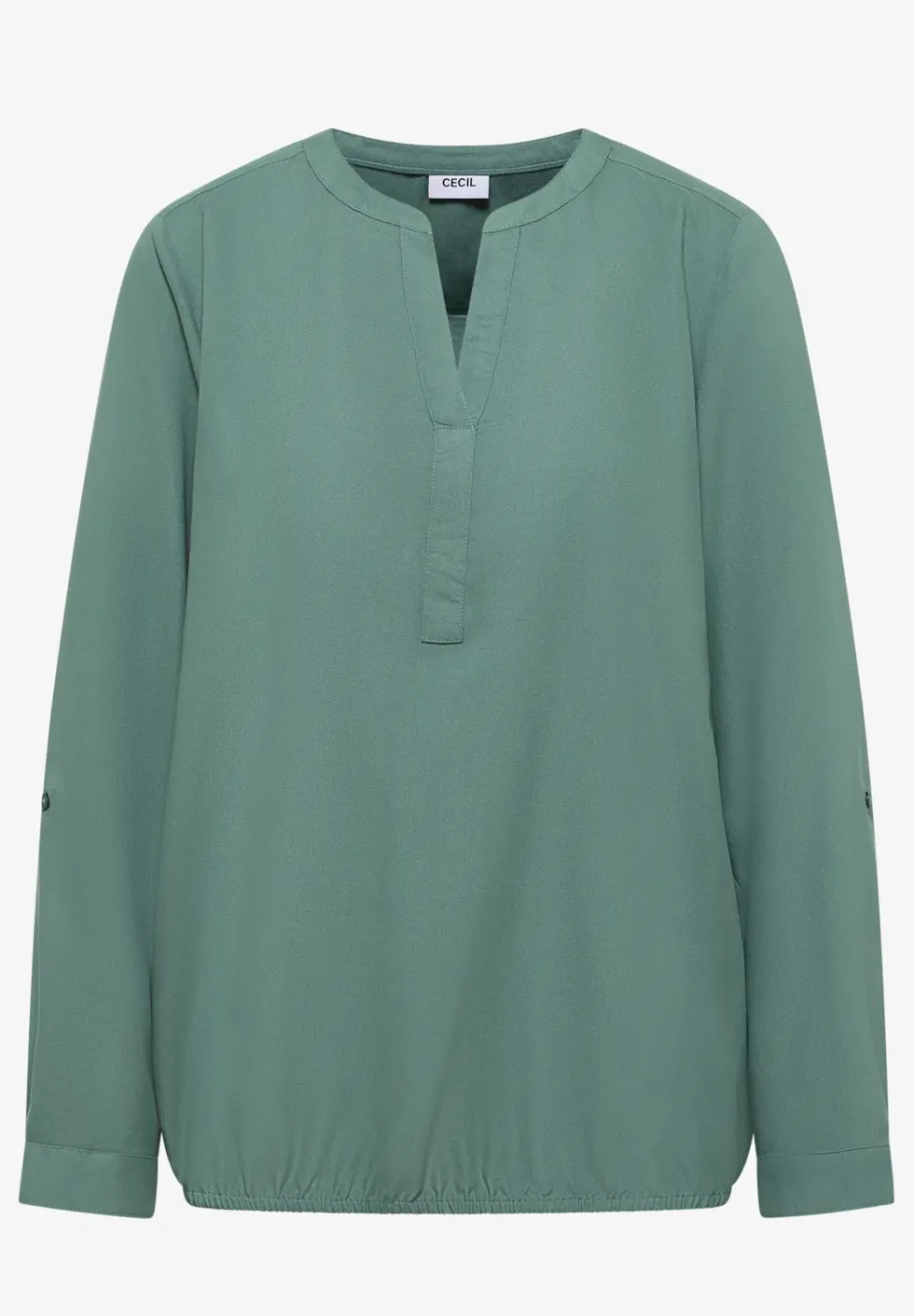 Bluse in Unifarbe