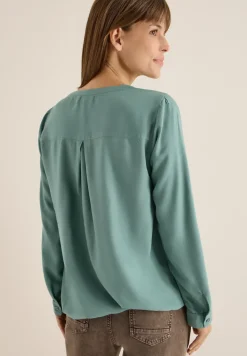 Bluse in Unifarbe