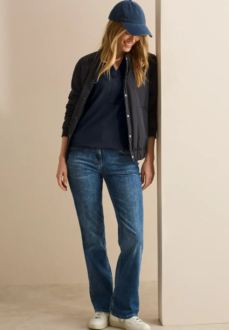 Bluse in Unifarbe