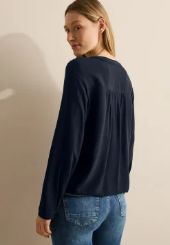 Bluse in Unifarbe