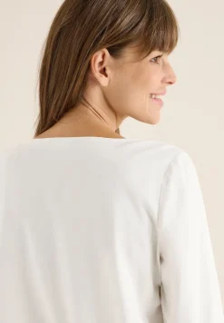 Bluse in Unifarbe