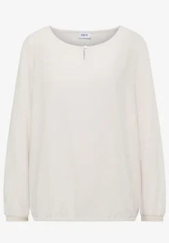 Bluse in Unifarbe