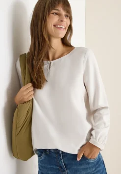 Bluse in Unifarbe