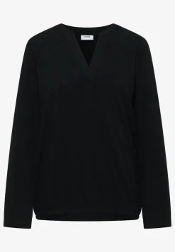 Bluse in Unifarbe