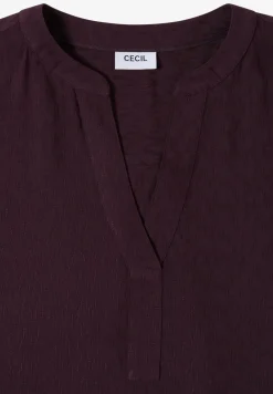 Bluse in Unifarbe