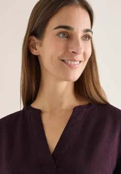 Bluse in Unifarbe