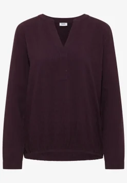 Bluse in Unifarbe