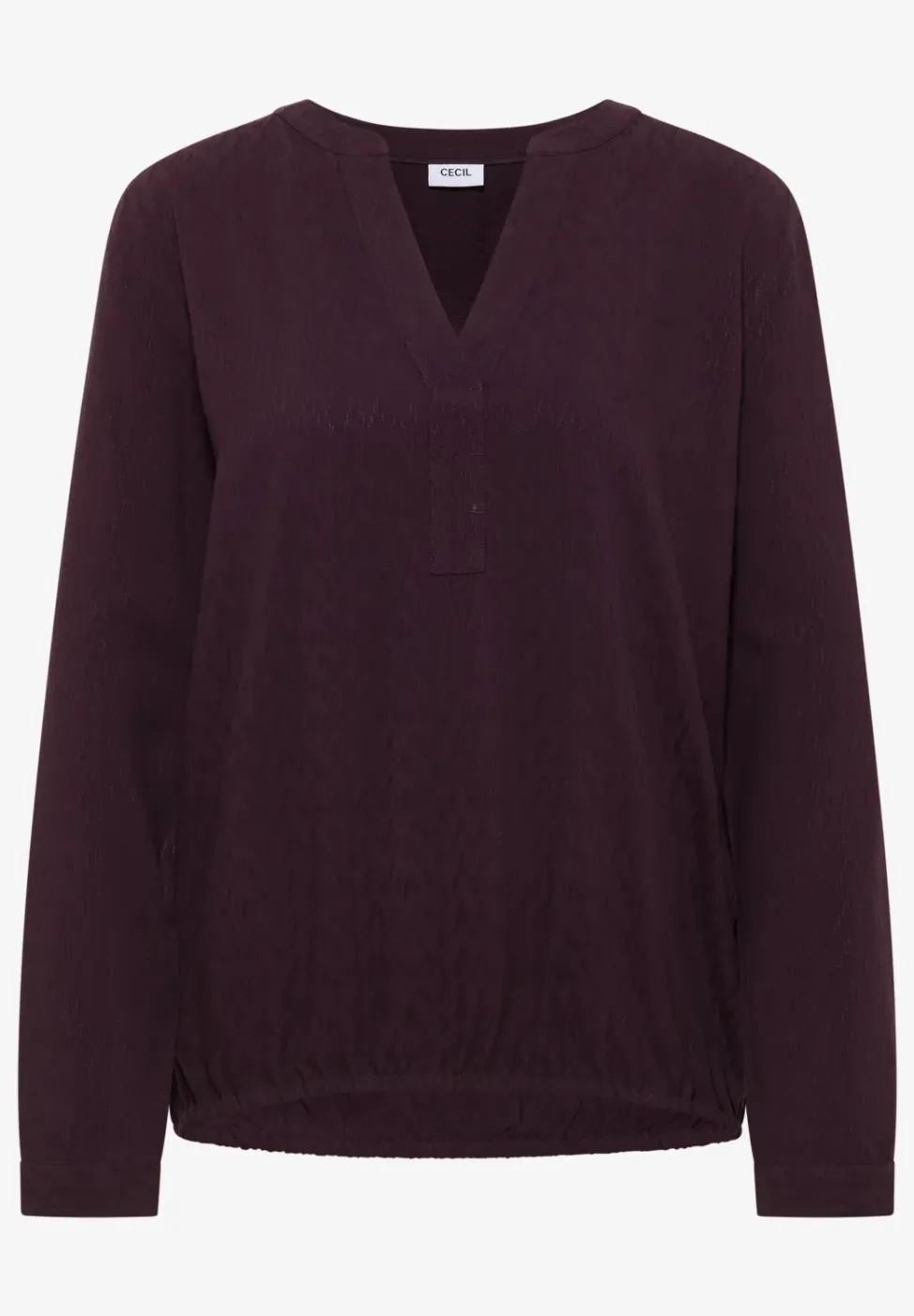Bluse in Unifarbe