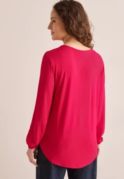 Bluse in Unifarbe