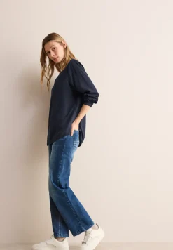 Bluse in Unifarbe