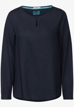 Bluse in Unifarbe