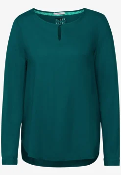Bluse in Unifarbe