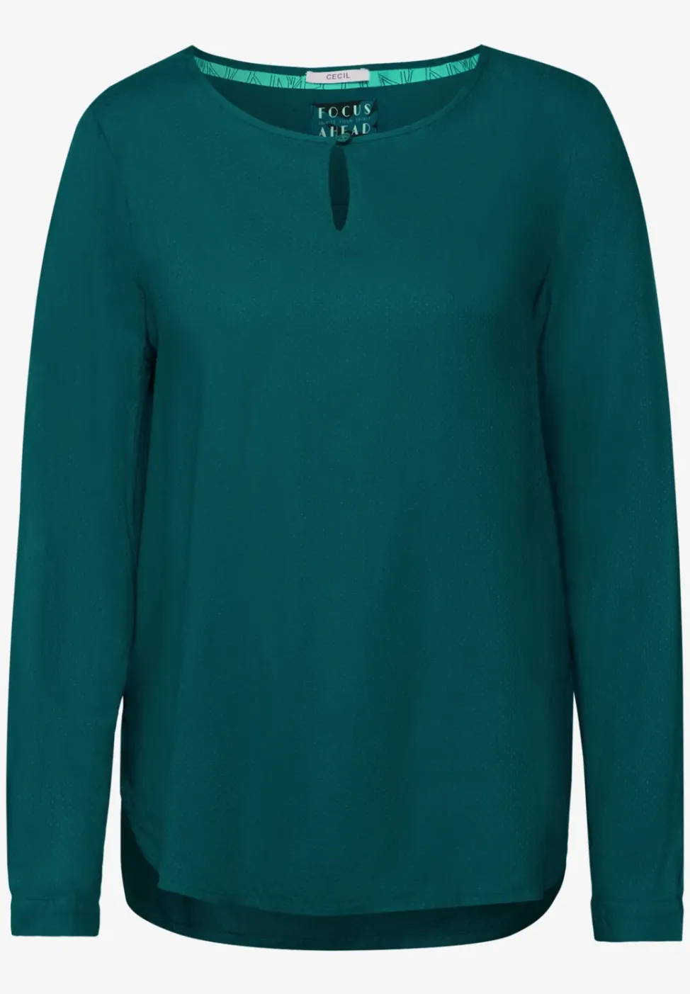 Bluse in Unifarbe