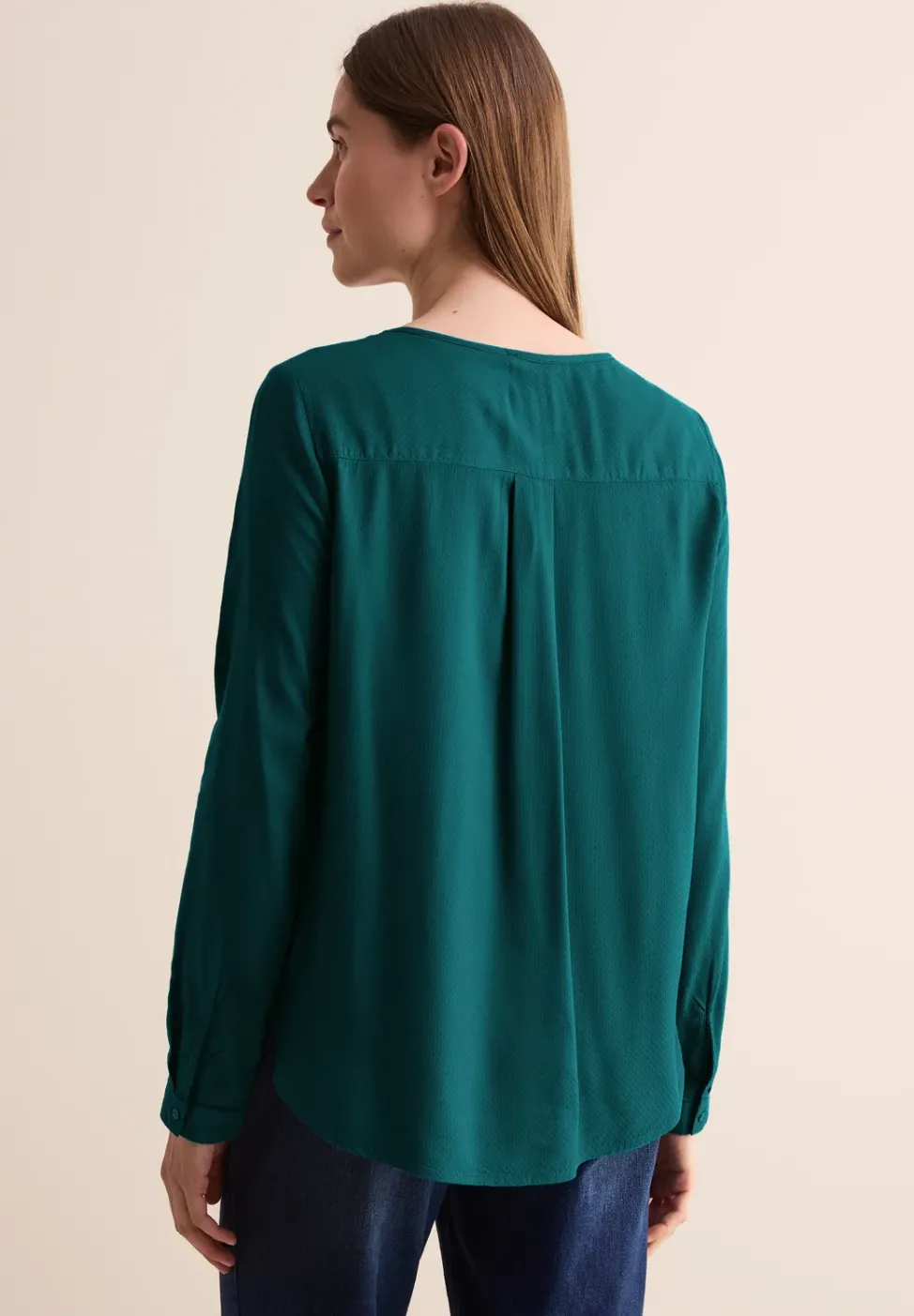 Bluse in Unifarbe