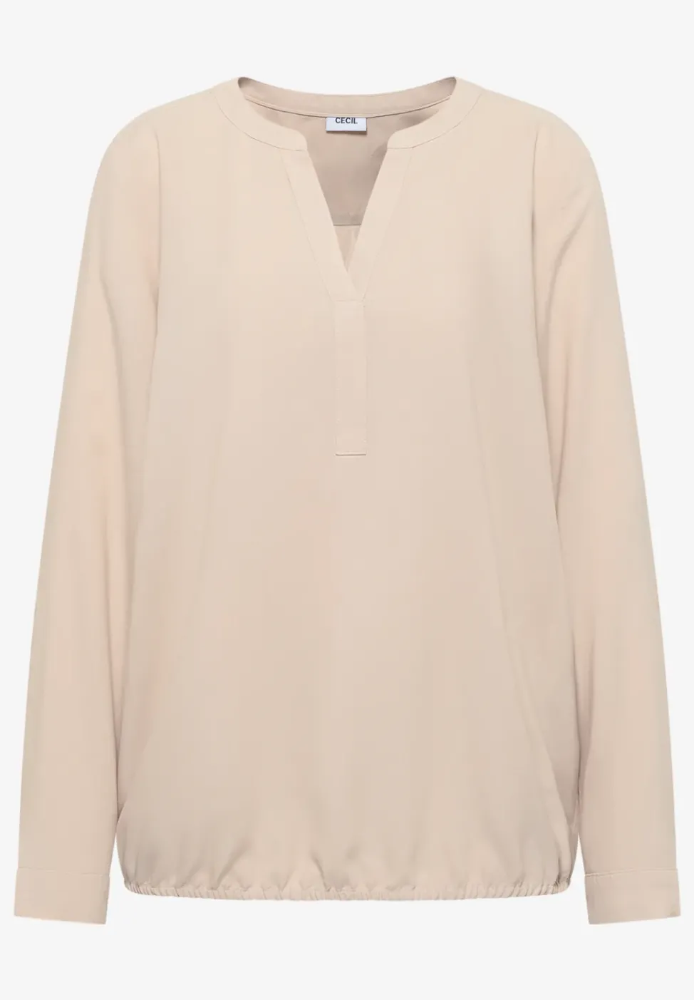 Bluse in Unifarbe