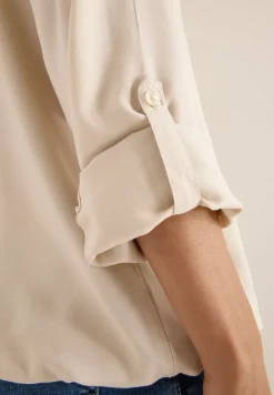Bluse in Unifarbe