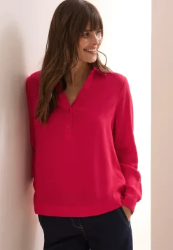 Bluse in Unifarbe