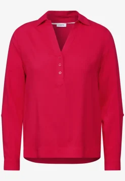 Bluse in Unifarbe