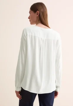 Bluse in Unifarbe
