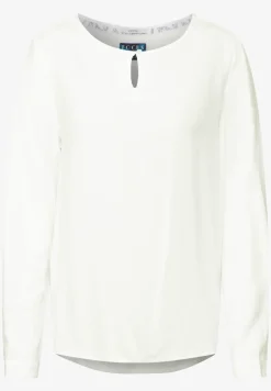Bluse in Unifarbe