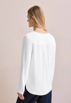 Bluse in Unifarbe
