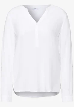 Bluse in Unifarbe