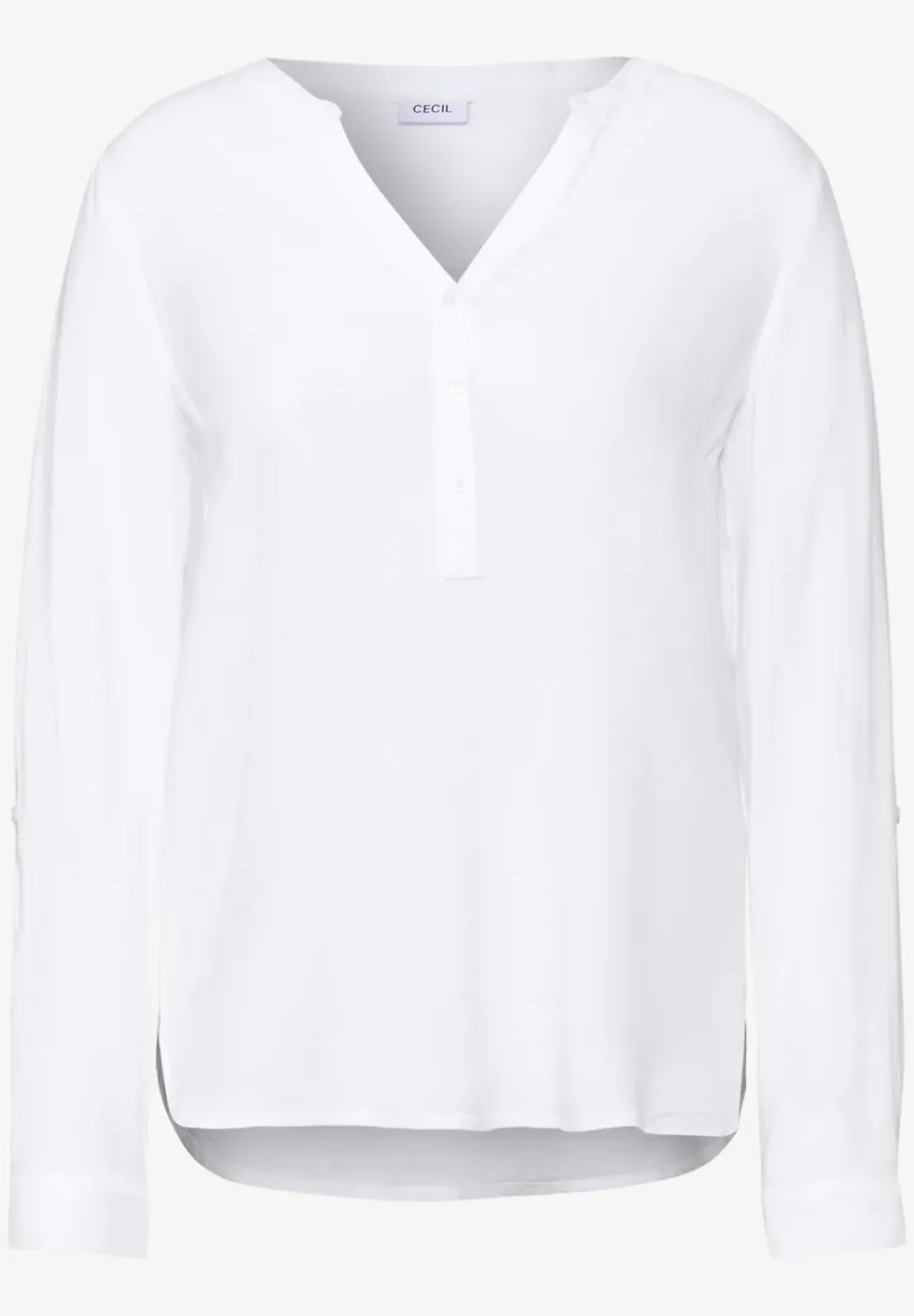 Bluse in Unifarbe