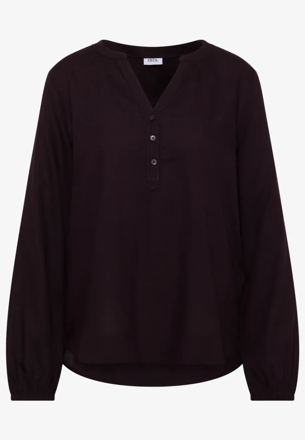 Bluse in Unifarbe