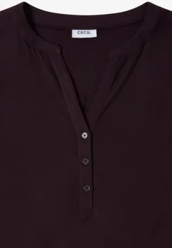 Bluse in Unifarbe