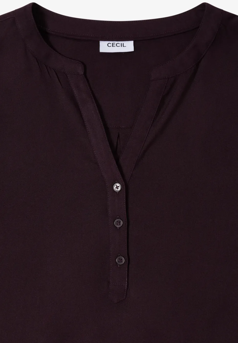 Bluse in Unifarbe