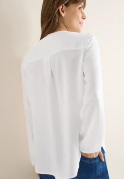 Bluse in Unifarbe