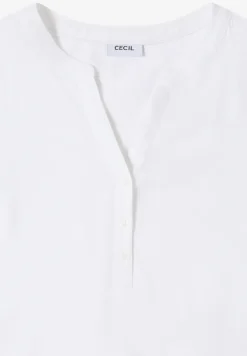 Bluse in Unifarbe