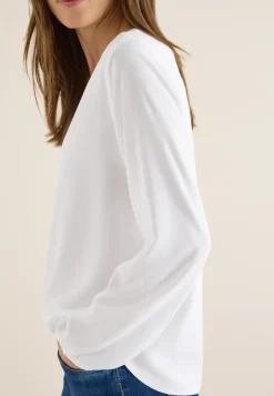 Bluse in Unifarbe