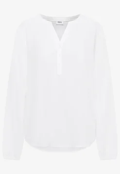Bluse in Unifarbe