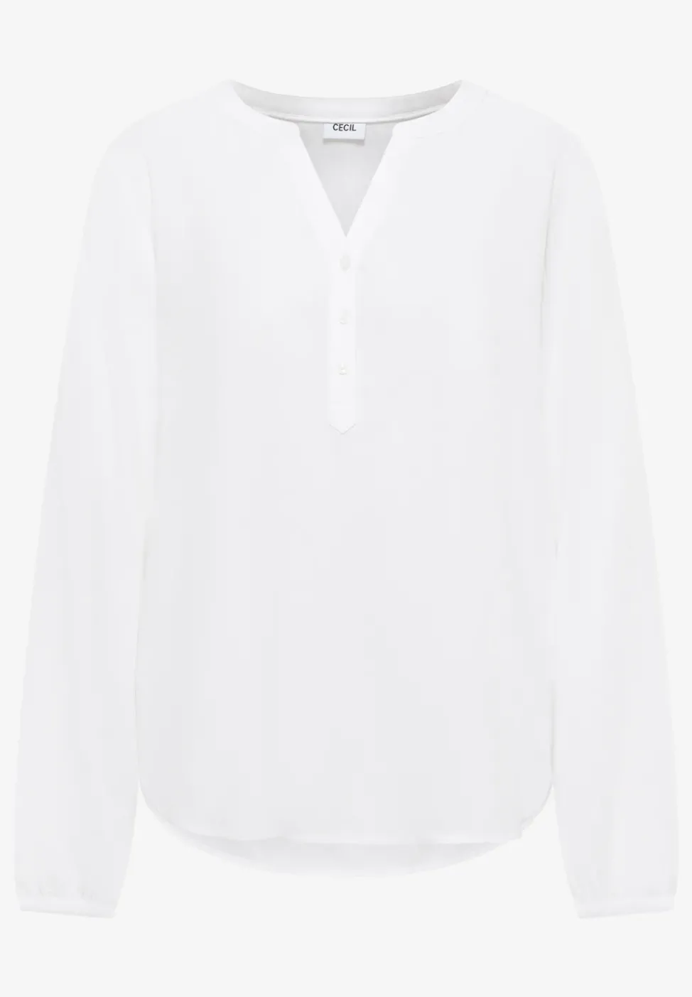 Bluse in Unifarbe